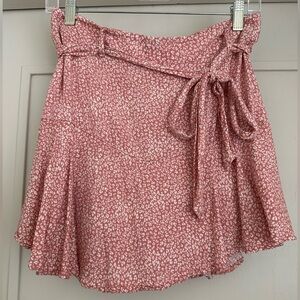 URBAN Romantics Pink and White Mini Skort